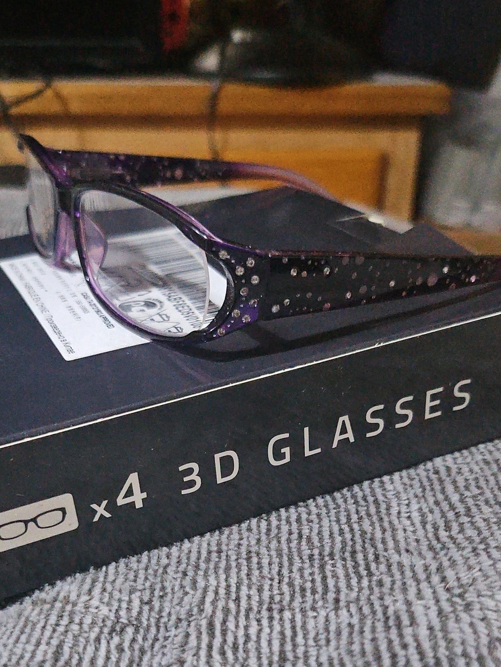 M Readers Purple Rhinestone Women's Reading Glasses